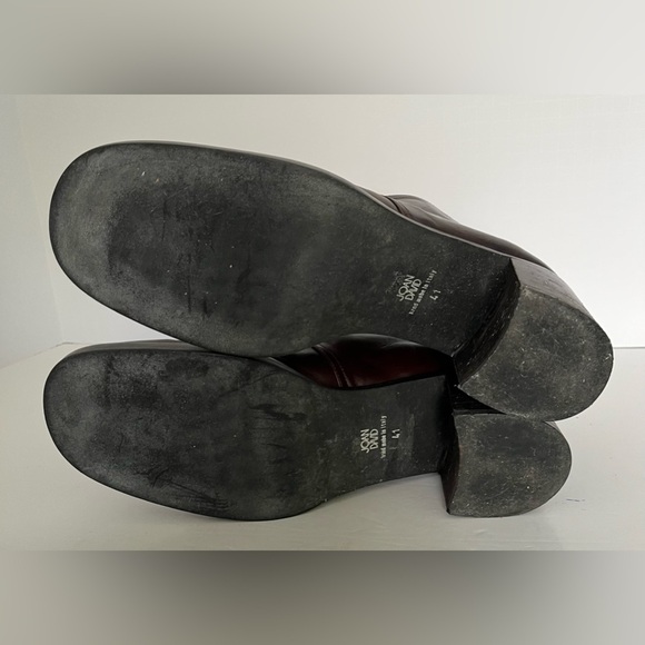 Joan & David Shoes Women’s 41 Vintage Brown‎ Leather Ankle Booties Lace - Picture 8 of 10